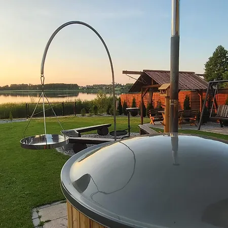Siedlisko Nad Jeziorem Skarlinskim 5B, Mazury, Jezioro, Domek, Bania Kurzetnik Exterior foto